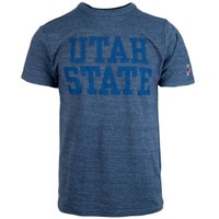 Utah State bold classic print navy league unisex t-shirt